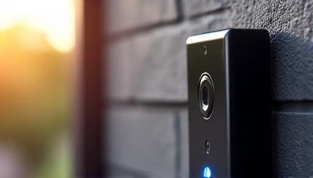 Smart doorbell and security camera set