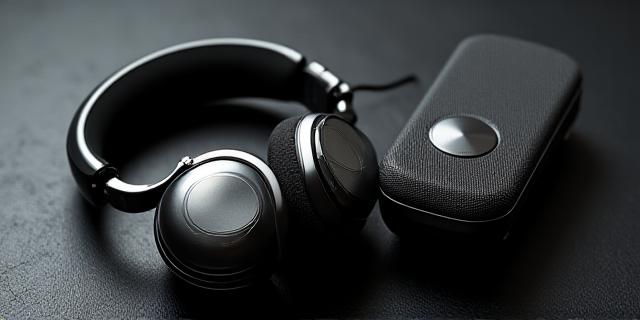 Premium noise cancelling headphones and portable speakers