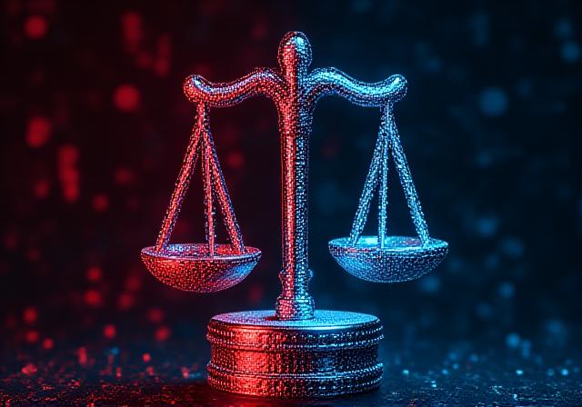 Abstract tech legal concept